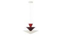 &Tradition Suspension Gio LN14 Ø60 cm Vermilion red-d. burgundy-ecru