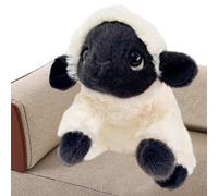 Giocattoli Mouton - Peluche réaliste avec visage noir, figurine douce remplie d'animaux de ferme, jouet décoratif à câliner pour garçons et | appartement, salon, dortoir AS
