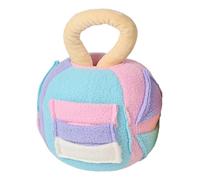 Giocattoli per Cani Palla di Peluche Che Squittisce - 17,8 cm Giocattolo Interattivo da Masticare che Pulisce i Denti | Morbide Palline di Peluche, Gioco Snuffle per Cani, Giocattolo Rompicapo