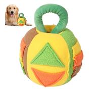 Giocattoli per Cani Palla di Peluche Che Squittisce - 17,8 cm Giocattolo Interattivo da Masticare che Pulisce i Denti | Morbide Palline di Peluche, Gioco Snuffle per Cani, Giocattolo Rompicapo