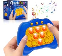 Giocattoli Sensoriali per Bambini e Adulti,Push Pop Bubble Sensory Fidget Toy,Pop-It Elettronico,Light Up Pattern Popping Games,Controller elettronico Whack Mole Fidget (B-Blue)