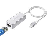Giochem Adaptateur Ethernet Compatible avec Lightning iOS 15, Adaptateur réseau Ethernet LAN RJ45 pour Phone Pad, 1 m/1MCable, Haut débit 10/100 Mbit/s [Argent]