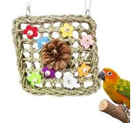 Giochi per Pappagalli - Giochi Colorati E Naturali per Gabbie - Altalene et Trespoli per Piccoli Animali, per Gabbia avec Funzioni di Arrampicata, Foraggiamento et Addestramento per Vol