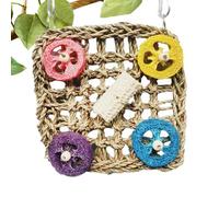 Giochi per Pappagalli | Giochi Colorati E Naturali per Gabbie | Altalene et Trespoli per Piccoli Animali, per Gabbia avec Funzioni di Arrampicata, Foraggiamento et Addestramento per Vol