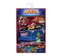Giochi Preziosi Akedo Axel VS Epic Miss Slither AKE01400 Kit de Jeu Complet pour Commencer la Bataille, 2 Guerriers Akedo et 2 manettes incluses, pour Enfants à partir de 6 Ans, Multicolore