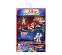 Giochi Preziosi Akedo Tail Whip VS Epic White Wraith AKE01500 Kit de Jeu Complet pour Commencer la Bataille, 2 Guerriers Akedo et 2 manettes incluses, pour Enfants à partir de 6 Ans, Multicolore
