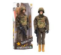 Giochi Preziosi Armée Italienne, Action Hero Incurseur, Hauteur 30 cm, 30 Points d'articulation, Uniforme détaillé, Soldat Jouet armée Italienne, 4 modèles de Collection