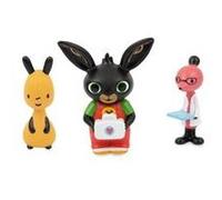 Giochi Preziosi Bing Lot de 3 Mini Personnages, Bing, Flop et Docteur Molly, aux Couleurs Vives et aux Bonnes Dimensions pour Les Petites Mains, pour Fille à partir de 18 Mois, BNG41000, Multi