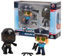 Giochi Preziosi Carabinieri Lot de 2 Mini Action Hero de 7 cm articulés avec Uniforme Ordinaire et 1 Brigade Mobile Comprend des Accessoires, pour Enfants à partir de 4 Ans