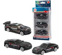 Giochi Preziosi Carabinieri - Lot de 2 composés de 3 véhicules, Machine Die Cast à Roue Libre à l'échelle 1:64, Machines à carabiniers, pour Enfants à partir de 4 Ans