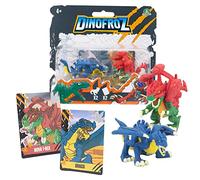 Giochi Preziosi, Dinfroz, T-Rex Virus + Soldier Dragon - 2 Personnages de 5 cm, 2 Cartes Dino incluses pour découvrir la Puissance des Personnages, pour Enfants à partir de 3 Ans