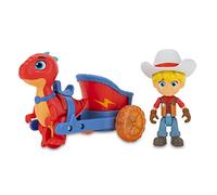 Giochi Preziosi Dino Ranch Jon & Blitz, Véhicule avec Dinosaure et Personnage Hauteur Environ 7,5 cm, comme vu à la télévision, pour Enfants à partir de 3 Ans, DNA03100