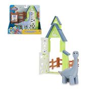 Giochi Preziosi Dino Ranch Triceratops Playset Action avec Dinosaure, Le Dinosaure est articulé et Haut Environ 10 cm, comme vu à la télévision, pour Les Enfants à partir de 3 Ans, DNA05300