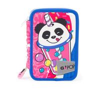 Giochi Preziosi Go Pop Trousse Triple Bubble Star Fourniture Scolaire avec 3 Fermetures éclair et 3 Compartiments, avec Crayons, Stylets, Crayons, Gomme, Ciseaux, règle et Taille-Crayon, Multicolore