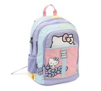 Giochi Preziosi Hello Kitty - Sac à dos, 3 compartiments et poches intérieures, poches porte-bouteilles, dossier et bretelles rembourrées, 24 l, 32 x 44 x 19 cm, école primaire et moyenne