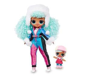 Giochi Preziosi- L.O.L Surprise OMG Winter Chill: Icy Gurl y Brrr B.B. Doll Muñeca y Miniatura (LLUE