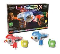 Giochi Preziosi LAE12000 Laser X Revolution Blaster, choisissez la couleur de votre équipe, visez jusqu'à 90 m, avec 2 blasters, 2 récepteurs et Voice Coach, pour enfants à partir de 6 ans