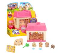 Giochi Preziosi Live Pets Mommy to Be Mini - Version Lapins, Accueillir Maman Lapin, Manger et Boire et Elle accouchera de 2 à 4 Chiots, pour Enfants à partir de 4 Ans