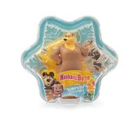 Giochi Preziosi Masha et l'ours 7 cm avec Figurine Surprise - Emballage en Forme d'autocollant Flocon de Neige - Original du Dessin animé Masha et l'ours - pour Enfants à partir de 3 Ans