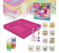 Giochi Preziosi Nano Craft - Set Deluxe Nano Crafts Design Studio - Créez des décorations uniques avec pailles, éléments décoratifs, Nano Tape et pompe à air incluse pour les enfants à partir de 6 ans