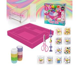 Giochi Preziosi Nano Craft - Set Deluxe Nano Crafts Design Studio - Créez des décorations uniques avec pailles, éléments décoratifs, Nano Tape et pompe à air incluse pour les enfants à partir de 6 ans