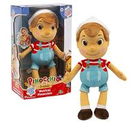 Giochi Preziosi Pinocchio - Peluche Musicale de 36 cm avec Chapeau, il Suffit d'appuyer sur Le Ventre Qui se Sent la Signature de la série télévisée, pour Enfants à partir de 3 Ans, PNH10000