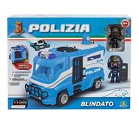 Giochi Preziosi Police - Blindé de la Police avec livrée d'origine à Roue Libre. Comprend Une Cellule, Un habitacle, Un Personnage 7 cm en Uniforme Officiel et des Accessoires. pour Enfants à partir
