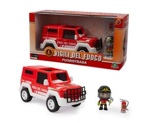 Giochi Preziosi Pompiers - Véhicule à Roue Libre, Personnage de 7 cm articulé Inclus, Riche en Accessoires, pour Enfants à partir de 4 Ans