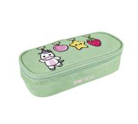 Giochi Preziosi -Sketch Trousse Ovale Grande capacité pour l'école Fille 2 Fermetures éclair Vert