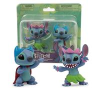 Giochi Preziosi Stitch - Hula Stich et Hero Stich en Une Seule Blister, 2 Personnages de 6 cm de Haut, colorés et avec Poses Amusantes, pour Enfants à partir de 3 Ans