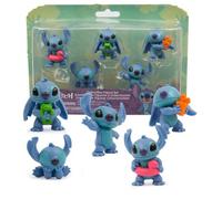 Giochi Preziosi Stitch - Pack 5 Personnages Stitch - Chaque Personnage Mesure Environ 6 cm - Pose Dynamique et Accessoires - pour Enfants à partir de 3 Ans