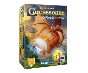 Giochi Uniti - Carcassonne Revival: La Fée et Le Dragon 3, 2-5 Joueurs, 7+ Années, GU848, Édition Italienne
