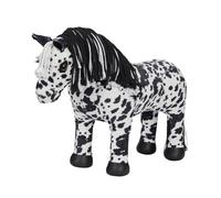 LeMieux Toy Pony Appaloosa Dakota - Crinière bicolore blanche et noire - Manteau super doux pour brosser et jouer - Taille unique
