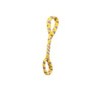 Gioco per cani pile style corda doppia maniglia giallo lilla Record
