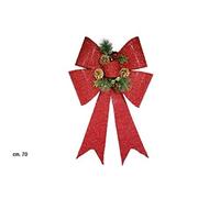 Giocoplast Natale Nœud Rouge cm. 70 Décembre, Multicolore