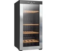 GIONA Cave à vin 1 température CVG66CF - 66 bouteilles, 180 L, froid ventilé, porte vitrée, 4 clayettes bois