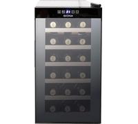 GIONA Cave à vin 1 température ultra silencieuse CVG18TS - 18 bouteilles, 25 dB, 48 L, froid ventilé, noir, classe F