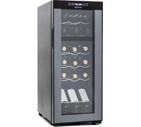 GIONA Cave à vin double zone CVG18CF 2 - 18 bouteilles, 2 températures indépendantes, froid ventilé, noir