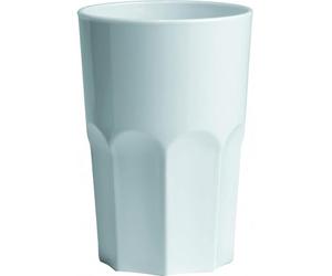 GIONA Set de 12 verres Granity - 40 cl - PP blanc