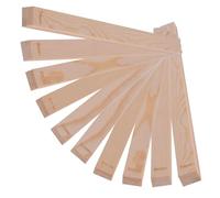 GIONAR 10PCS Baguette Epaisseur Argile, Outils Poterie, Argile Accessoire | Baton de Guidage Poterie, 5 épaisseurs (3/4/5/6/7mm), Guide de Rouleau pour Argile En Bois, Pour Modelage de l'argile
