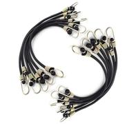 GIONAR 12Pcs Tendeurs Elastique avec Crochets,Mini Tendeur de Bagages,Corde Elastique du Bache,Sandow Elastique pour Le Transport,Le Camping et Les Activités de Plein Air,5mm x 30cm