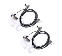 GIONAR 2 Pcs Oreillette Talkie Walkie pour Baofeng 888S UV-5R UV-K5 UV-K6 BF-1802L DM-1701 UV-16 UV-17 UV-18 UV-2/Kenwood KPG27D/Comme RT24 RT22 RT2, Communication PTT à Une Touche (150CM)