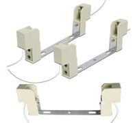 GIONAR 3PCS Douille Ampoule pour 118mm R7S Ampoule Halogene R7S LED, Support Ampoule en Céramique, avec Câble Tressé en Silicone de 20cm, AC 100-240V, pour Lampe Projecteur/Applique/Plafonnier