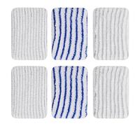 GIONAR 6pcs Lingettes Clean and Steam pour Rowenta Clean & Steam ZR005801/ZR005804/ZR850002/RY7/RY8 Série, Serpillère Microfibre, Tampons Lavable en Microfibre (Gris et Bleu)
