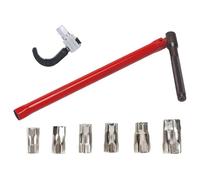 GIONAR Jeu de 8 clés à écrou de robinet - Outil universel pour montage de robinet, robinetterie, clés, kit pour installations sanitaires, kit d'outils de grue à eau avec griffe