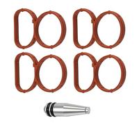 GIONAR Kit de Suppression Clapets D'admission pour N47 2.0 D, Compatible avec E81 E87 E88 E82 E90 E60, OEM:11618507239, 11617801438, 1Bouchon de Fermeture et 4 Joints de Collecteur D'admission