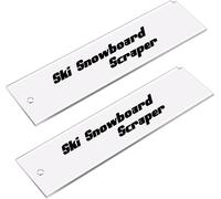 GIONAR Lot de 2 couteaux d'extraction de cire de ski, coupe-cire de ski, extracteur de cire de ski, pour skis alpin, freeride et snowboard, base wax