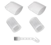 GIONAR Lot de 2 pré-filtres et 2 accessoires pour aspirateur Makita CL100D, CL106, CL180, pour aspirateur sans fil Makita, filtres lavables et pré-filtre, avec brosse de nettoyage, blanc