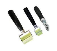 GIONAR Lot de 3 rouleaux presseurs professionnels en silicone, rouleau de pression, rouleau de dépouillement sonore, pour rebords et pour souder des bâches en PVC et isolation acoustique dans la