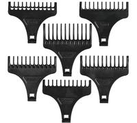 GIONAR Lot de 6 embouts de tondeuse à cheveux, peignes pour tondeuse à cheveux, outils de salon de coiffure (noir (1-4 mm, 6 mm, 9 mm)